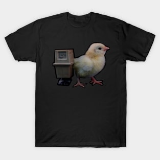 Baby chicken with GNK Power Droid T-Shirt